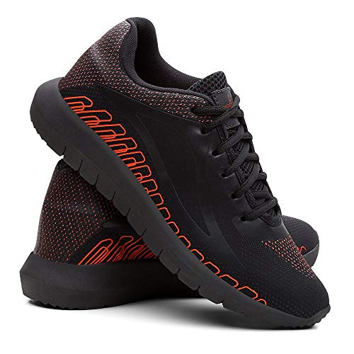 Kit 2 Tênis Masculino SPEED Confort Urban Academia + Relógio - PretoVermelho/Vermelho - 39
