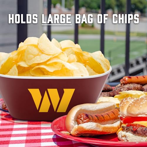 Image of YouTheFan NFL Washington Commanders Large Party Bowl