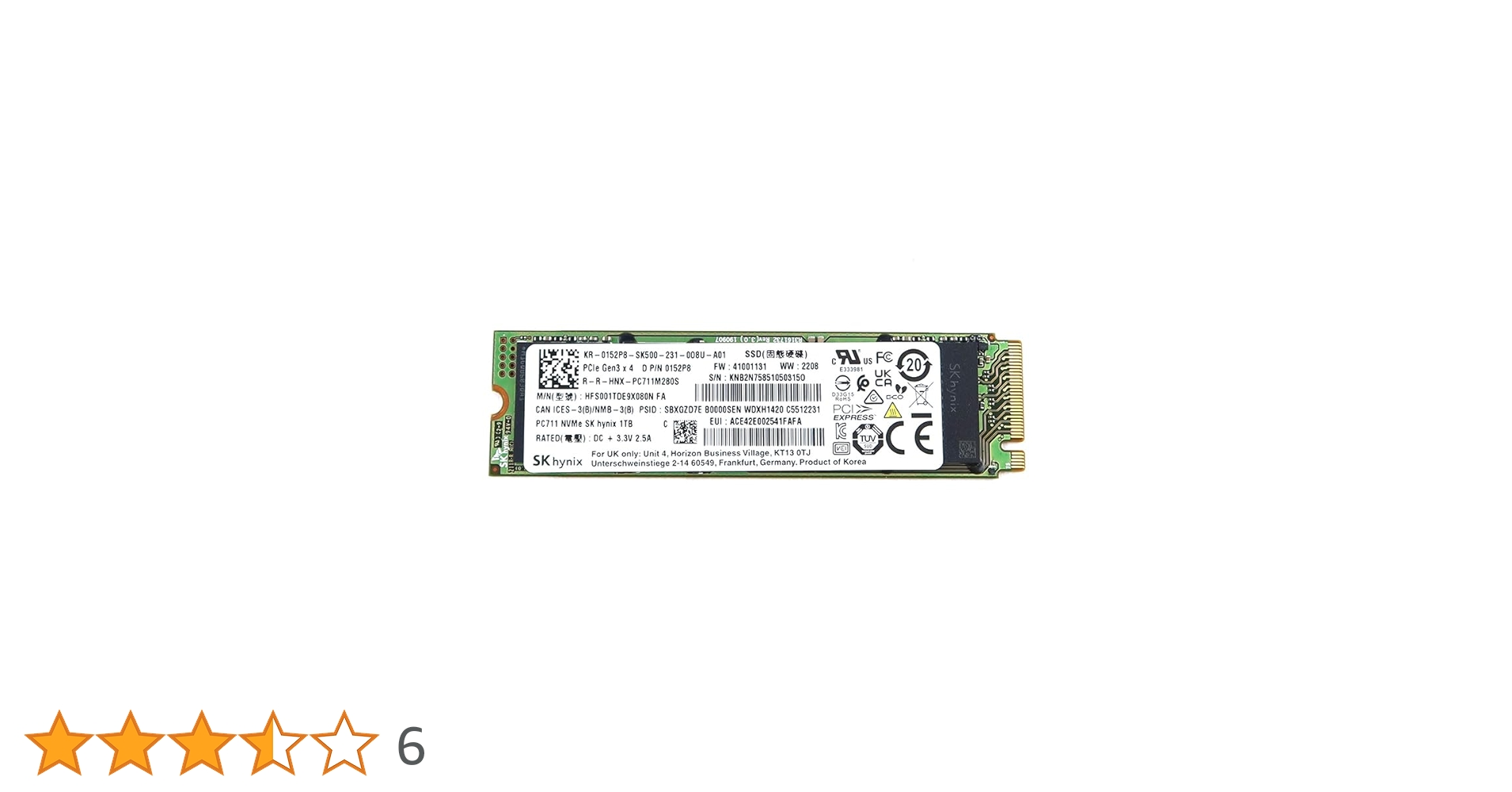 内蔵型SSD SK hynix SHPP41-1000GM-2 M.2 2280 1TB Amazon | Platinum P41 SHPP41-1000GM-2 内蔵SSD 1TB | SK Hynix