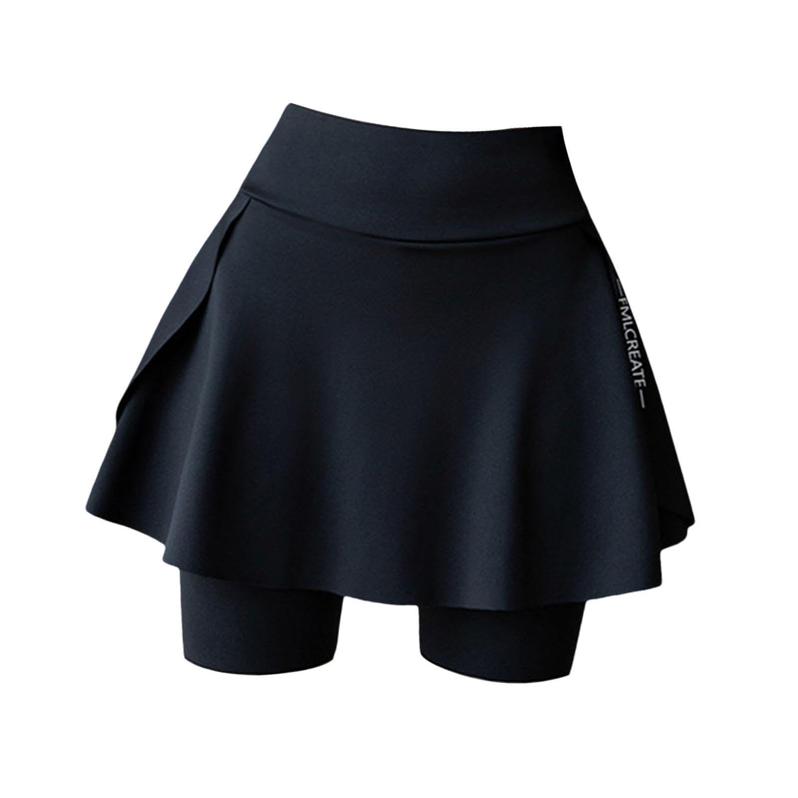 Tennis Skirt with Pockets Gyjm Fitness Soft Beach Women's Pleated Skirt M Black|Clothing, Shoes & Accessories