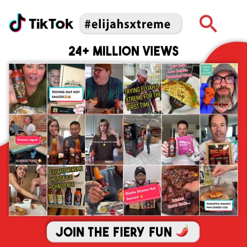 World's Hottest Hot Sauce Gift Set, Elijah's Xtreme Award Winning Hot Sauce Variety Pack Includes Ghost Pepper Hot Sauce, Scorpion Pepper Sauce And Carolina Reaper Hot Sauces (3 Bottles) #TOP5