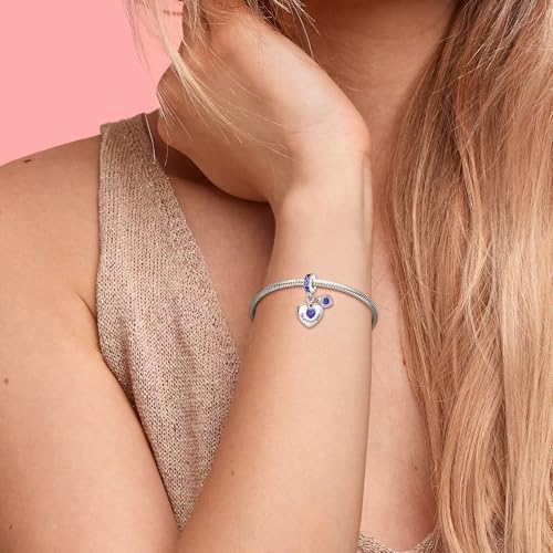 Birthstone Charms for Bracelets and Necklaces S925 Sterling Silver Charm Bead For Family Birthday Women Jewelry Present4