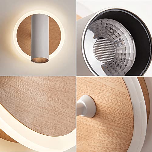 Lámpara de pared de lectura junto a la cama estilo nórdico con rosca E27 6
