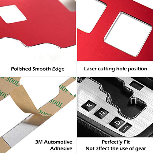 Trim Gear Frame Cover Gear Shift Box Cover For Jeep Wrangler 2012-2018 Jk Jku Unlimited Sport Sahara Freedom Rubicon Gear Shift Panel Cover Trim Interior Decoration Accessories Aluminum (Silver) #TOP5