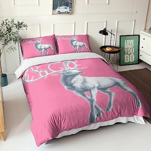 Parure de lit élan moose housse de couette 220x240 drap lit garçon adulte