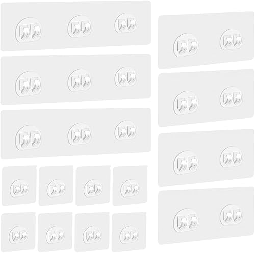 Miniatura 9 de Paquete de 4 soportes adhesivos de repuesto para regadera, ganchos adhesivos para estantes de ducha, estantes de ducha, organizador de ducha, gancho