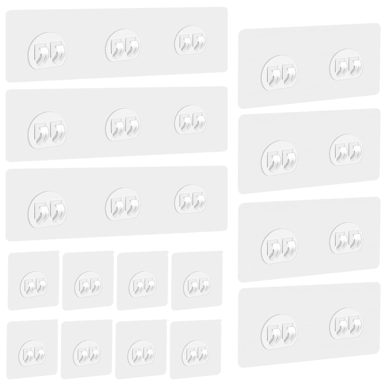 GETRIC 15 Pack Shower Caddy Adhesive Replacement Adhesive Shelves Hooks Caddy Shelves Rack Basket Organizer Shower Sticker Bathroom