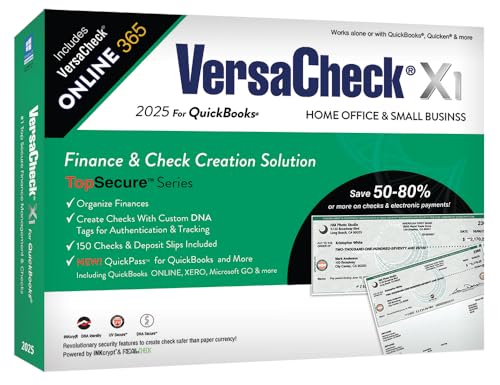 Image of VersaCheck X1 2025 for QuickBooks + VersaCheck ONLINE Gold 1yr Sub Bundle
