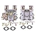 GELUOXI 2Pack Carburetor 19550.174 Replacement for Weber 40 DCOE 40mm Twin Choke Carb, Replacement for 1975-1992 VW water-cooled 8V Engines 1.5, 1.6, 1.7, 1.8, 4 cyl,6 Cyl or V8