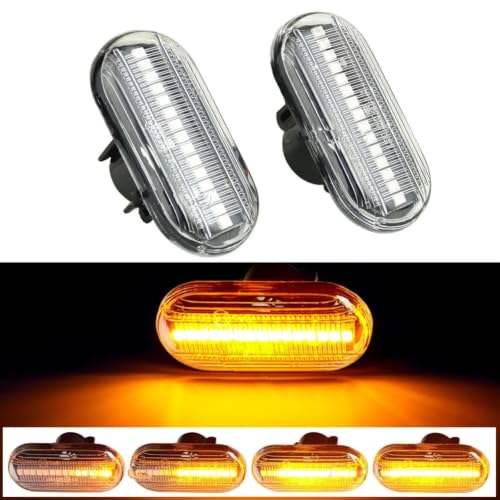 Luz de señal de giro lateral dinámica para Smart 453 conducción segura en ciudad y noche 2
