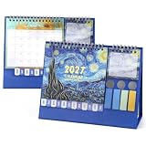 2027 Multi-Functional Desk Calendar & Planner & Organizer for Study