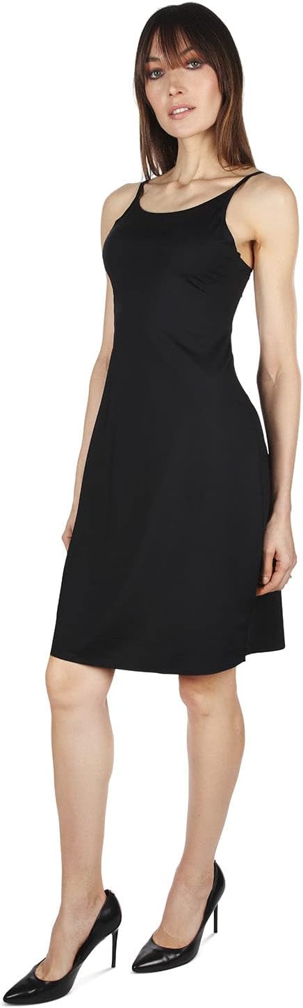 MeMoi Women's Silky-Smooth Double-Bonded 36" Cami Slip Dress