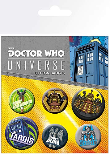 Doctor Who Alien Adventures Set De Chapas 15x10 cm
