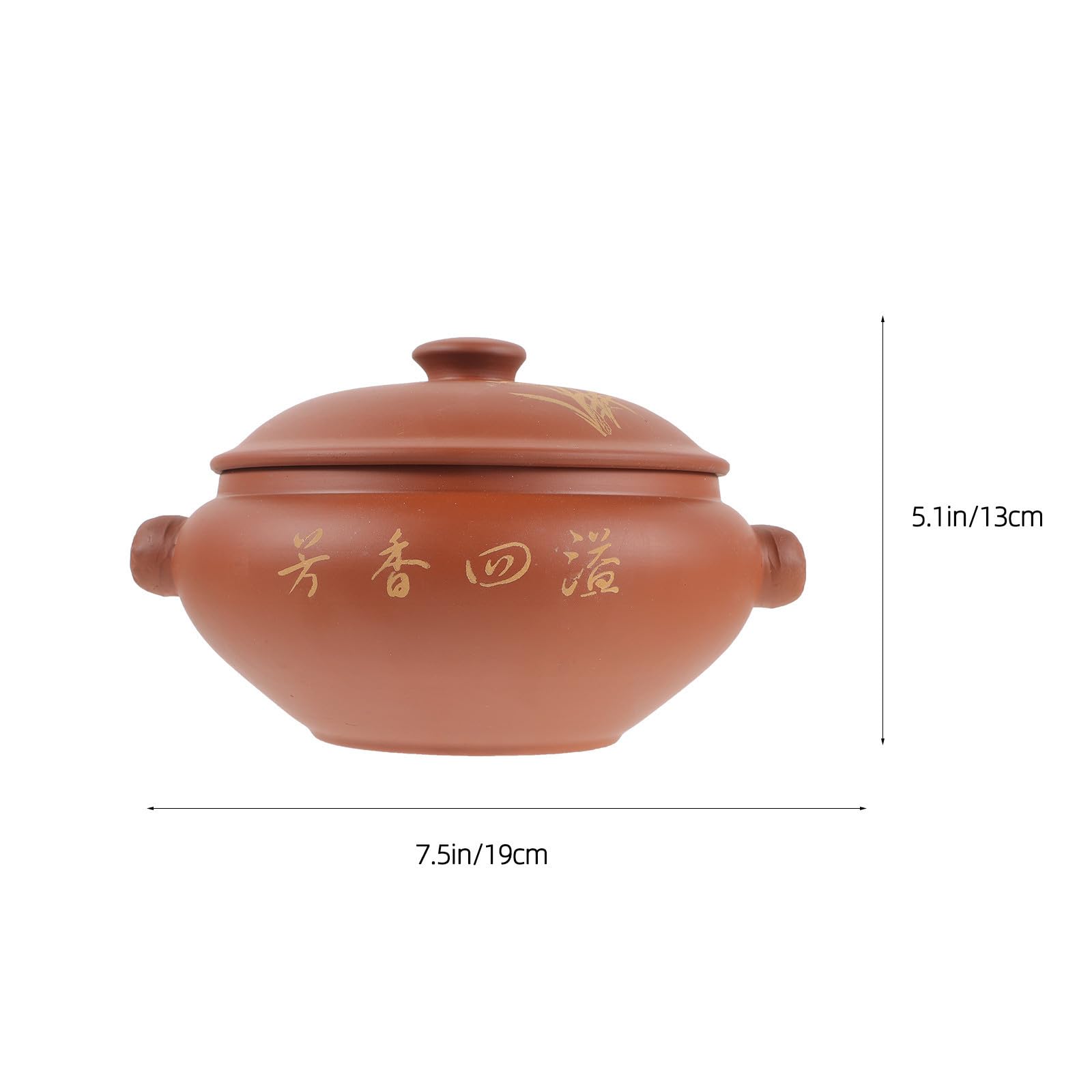 Vielseitiger Dampfgarer aus brauner Keramik mit glatter Oberfläche und eleganter Optik, Suppentopf zum schonenden von Hühnchen und Suppe in der Küche