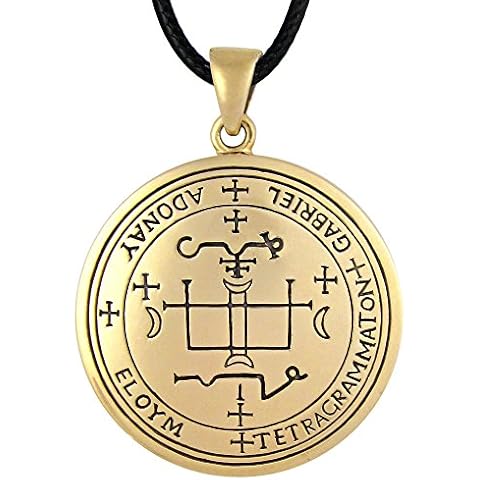Moonlight Mysteries Bronze Sigil of Archangel Gabriel Talisman Necklace Cover