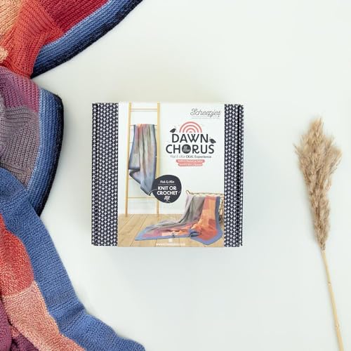 Image of Scheepjes CKAL Bullfinch Blanket Kit - Complete Crochet and Knit Set