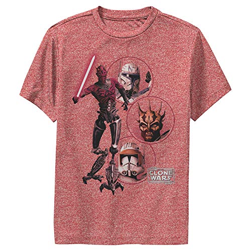 T-shirt Star Wars vêtement sport enfant anti transpiration rouge S