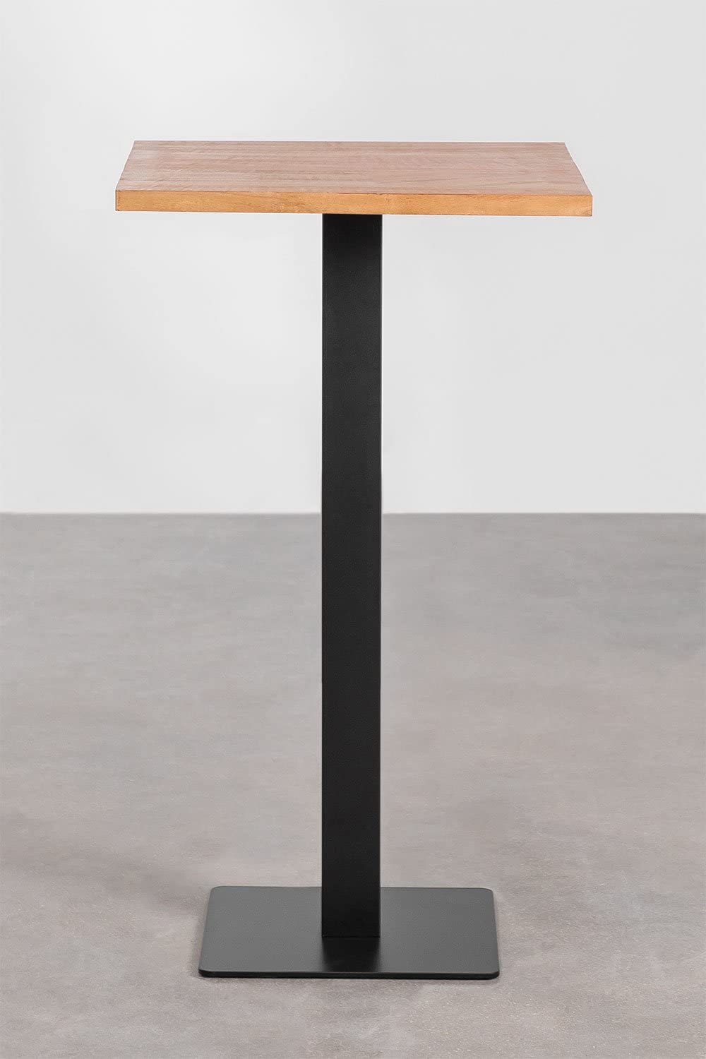 SKLUM Quadratischer Stehtisch aus Akazienholz Ristretto ︎ 60 cm SCHWARZ