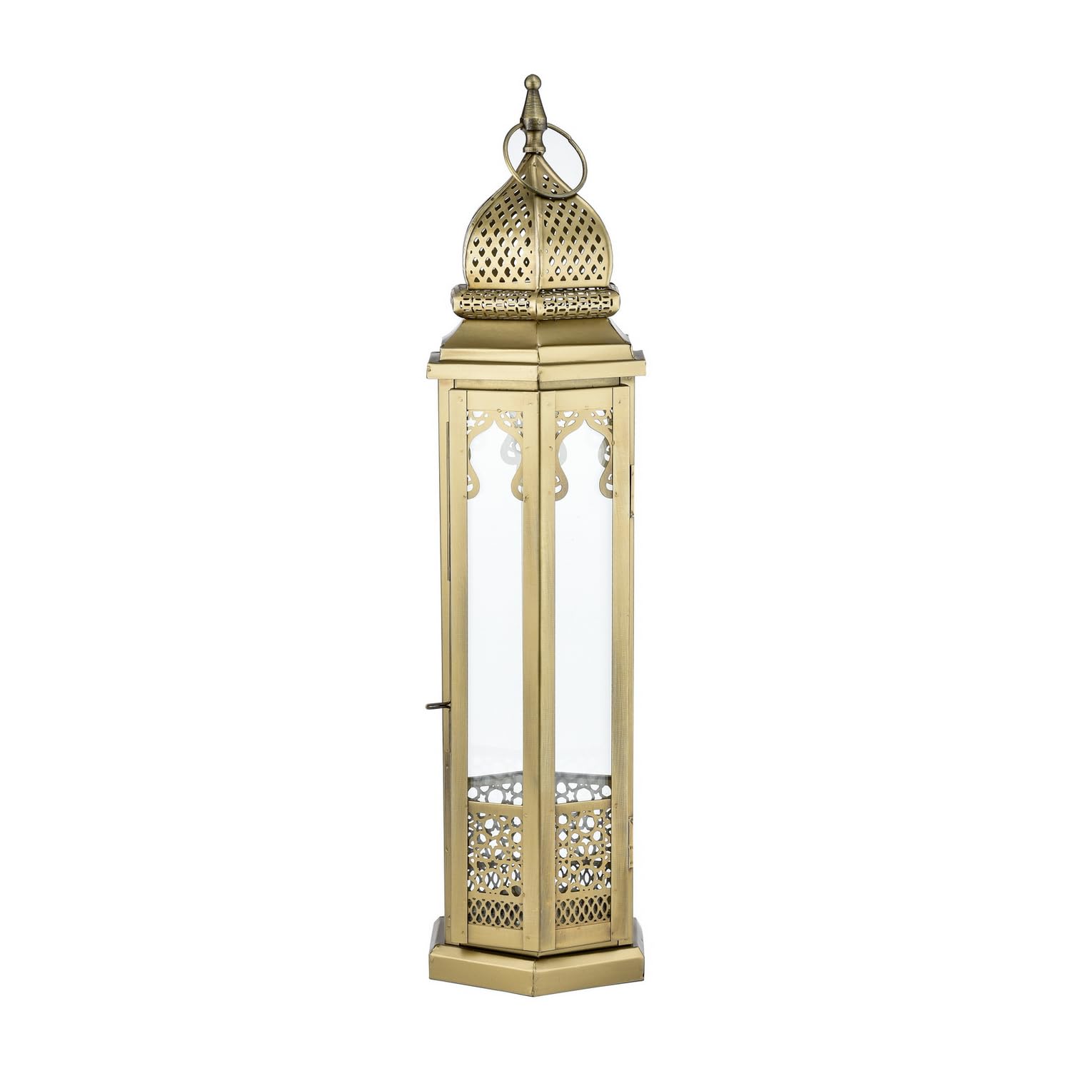 Lanterne Marocaine Orientale De Jardin 50 Cm – Décoration Extérieure Élégante En Métal Et Verre, Style Marrakech Authentique