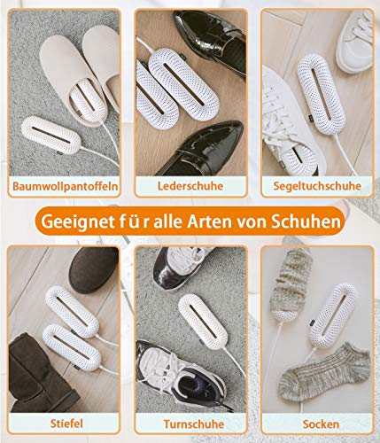 Snowpea Electric Shoe Dryer, Boot Dryer, Shoe and Boot Warmer, Sweaty Shoes to Dry and Eliminate Odours, Switch Off Auto (White, EU Plug) - Image 7