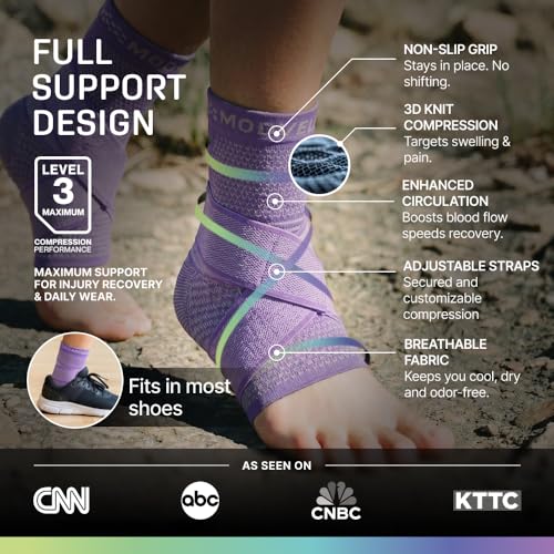 Image of Modvel Foot & Ankle Brace Socks with Adjustable Support Strap - Compression Sleeve for Sprained Ankle, Plantar Fasciitis Relief Tendonitis & Arthritis, Stabilizing Foot & Ankle Support for Women & Men