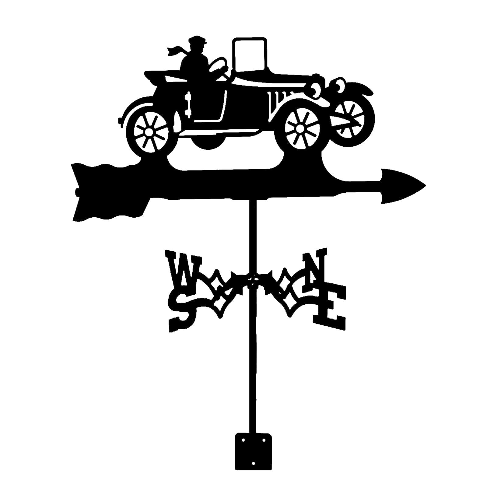 Wildlife Weathervane Roof Mount Included Weather Vane Weathercock Professionnel Measuring Tool Decoration Yard Indicating Wind Direction Easy Use and Instal (Color : Tractor)