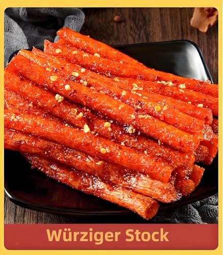 Chinesische würzige Snacks, lässige Snacks, handgeschnittene würzige Streifen, Serie würziger Streifen，Latiao-Mala-Stick