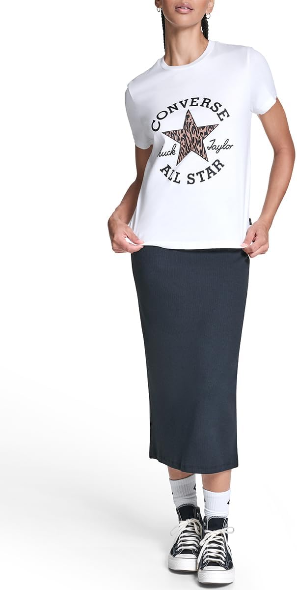 Converse Womens Chuck Taylor All Star Logo T-Shirt - Image 4