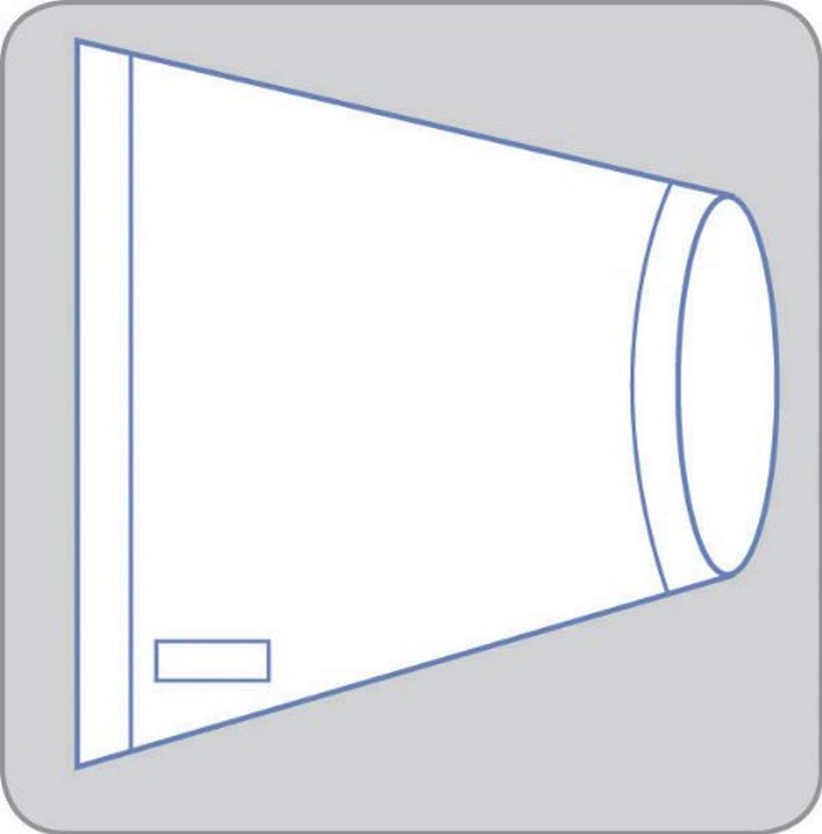 Medline DYNJE63036R Sterile Rectangular Cover for Surgical Intensifiers/Equipment, Banded Bag with Rubber Band, 36" Length x 30" Width, Clear (Pack of 25)