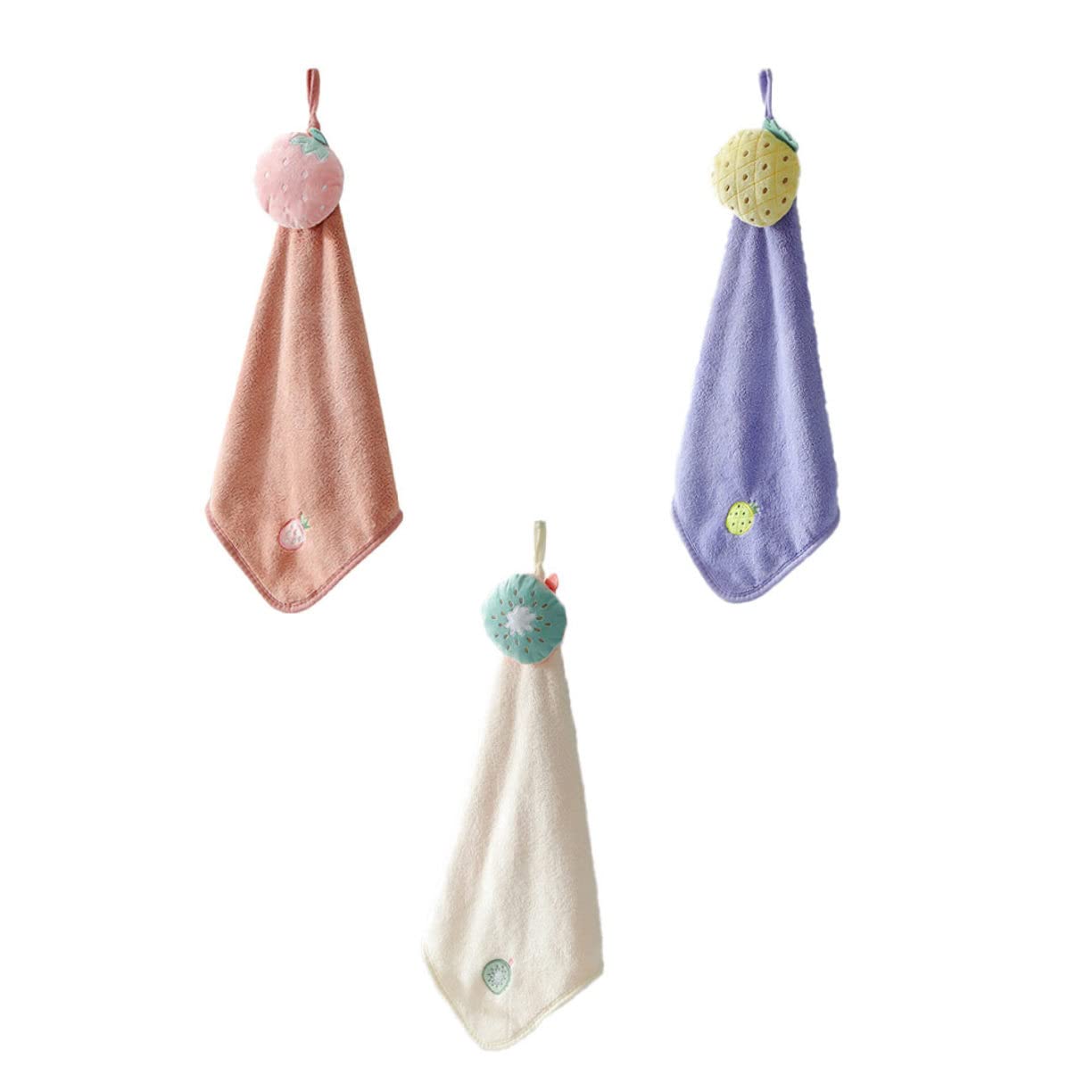 Ciieeo 2 Set Di Asciugamani Per Bambini Con Animali Dei Cartoni Animati Assorbenti Ad Asciugatura Rapida in Tessuto Delicato Sulla Pelle Per Ragazzi E Ragazze 3 Pezzi * 2
