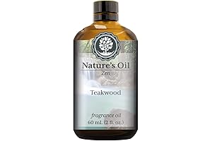 Finest Mahogany Teakwood Fragrance Oil (60ml) for Diffusers, Soap Making, Homemade Candles,...