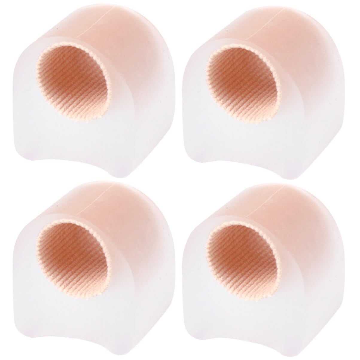 VERDANVERSE 2Pairs Comfortable Toe Separators Breathable Reusable Spacers for Foot Care for Preventing Corns and Blisters for Daily Use and Long Walks Transparent