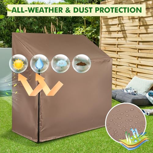 Funda impermeable para banco de macetas con solapa frontal transpirable Oxford 3