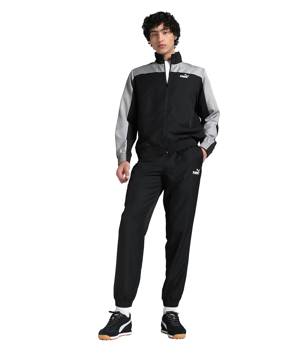 puma Men, Woven Colorblock Tracksuit, Black, XS, (68817301)-picture-19