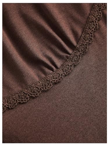 SOLY HUX Women's Floral Embroidery Cami Tops Tie Front Ruffle Hem Summer Camisole4