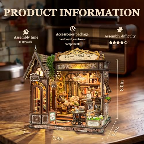 LORENOOK Floral Mark Café Book Nook Kit thumbnail 2