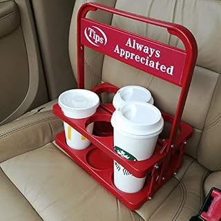 Foldable Plastic Beverage Carrier for Grubhub Ubereats Doordash Postmates Drivers