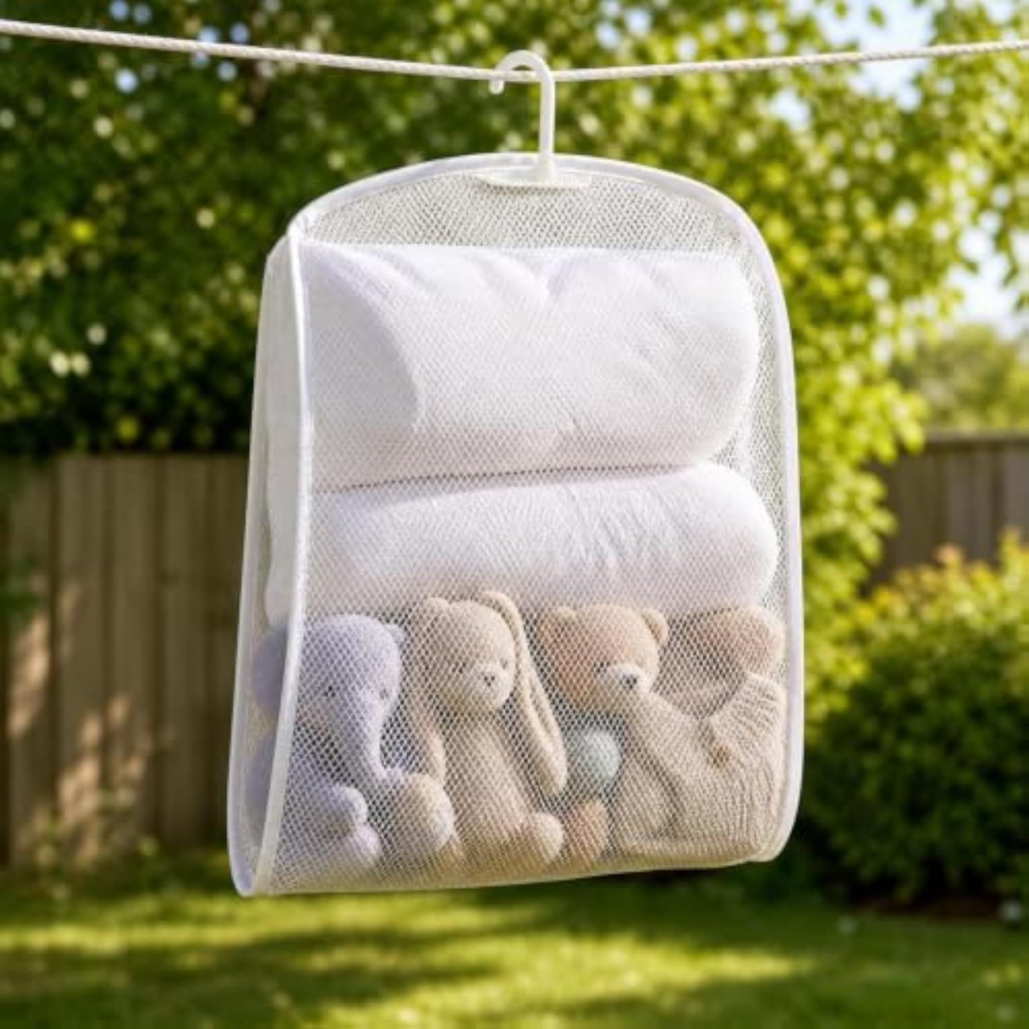 Single Layer Outdoor Windproof Pillow Drying Net Bag