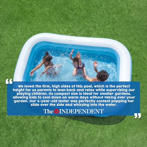 Image of Bestway Inflatable Family Pool, 10' x 6' x 22 inch /3.05m x 1.83m x 56cm, Outdoor Garden Pool, Capacity : 1161L