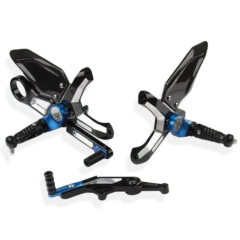 Repose-Pieds réglable Moto avec Talon en Carbone Pliable