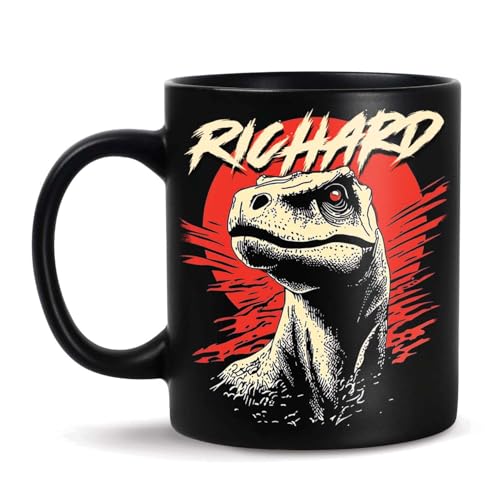 Taza personalizada de cerámica con diseño de dinosaurio 11oz miniatura 1