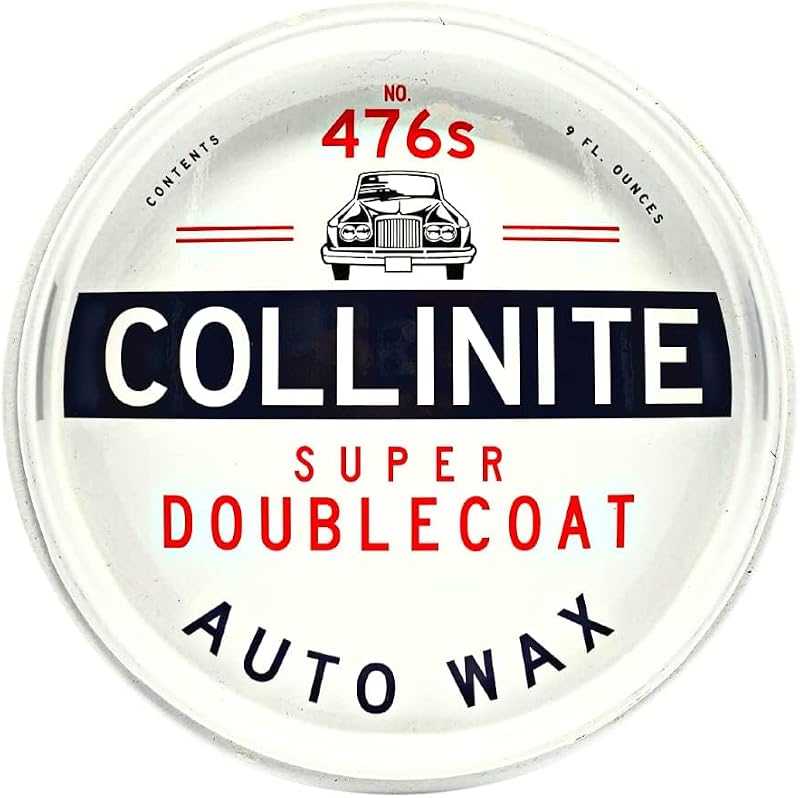 "Collinite 476 Super Doublecoat Wax-Carnauba + Polymer Sealant - High Gloss Shine + Ultra Durable Hydrophobic Beading & Long-Lasting Paint Protection for Cars, Trucks, and Motorcycles (9 fl oz)"
