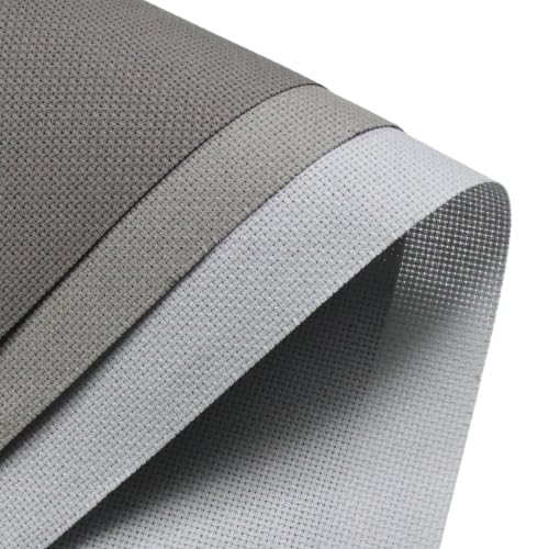 Image of KCS 3 pc of 15 inch x 18 inch(38cmx45cm) 16 Count Cross Stitch Cotton Aida Cloth Needlework Rolled Fabric Box,16CT,Light Grey+Medium Grey+Dark Grey