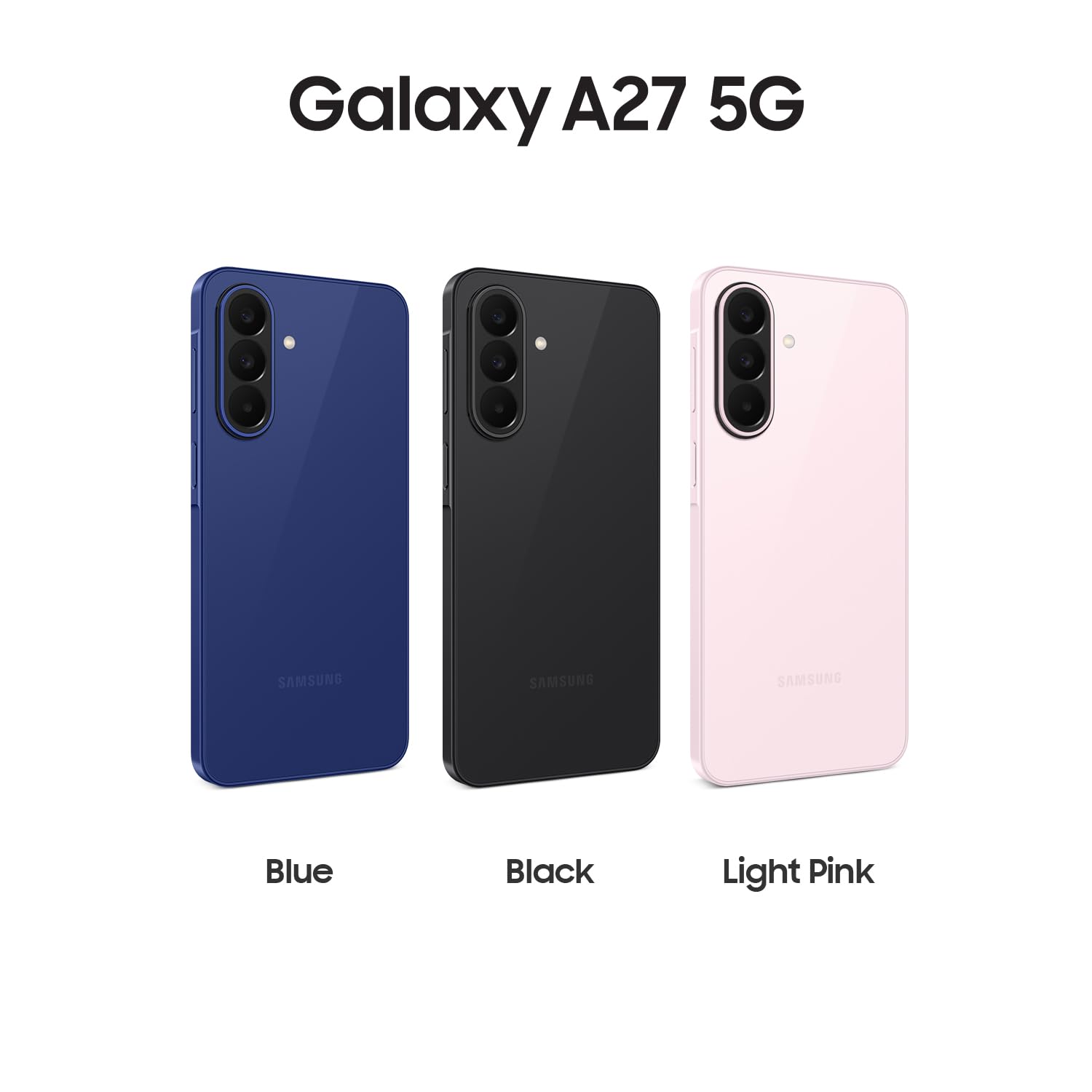 Samsung Galaxy A27 5G Smartphone mit KI-Funktionen, Handy, Black, 128 GB | Circle to Search, Objekt-Radierer, Sprachtranskription, Dreifach-Kamerasystem, IP64, 5000-mAh-Akku, 6 Betriebssystem-Updates