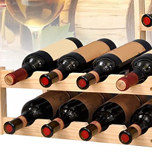 Botellero de vino para mostrador de vino tinto para el hogar, adornos creativos de madera para botellas de vino, soporte para botellas de vino pequeño