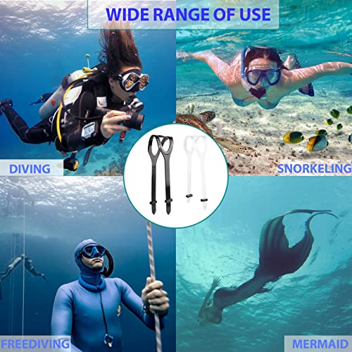Universal Silicone Replacement Mask Strap, Scuba Mask Straps Head Band miniatura 5