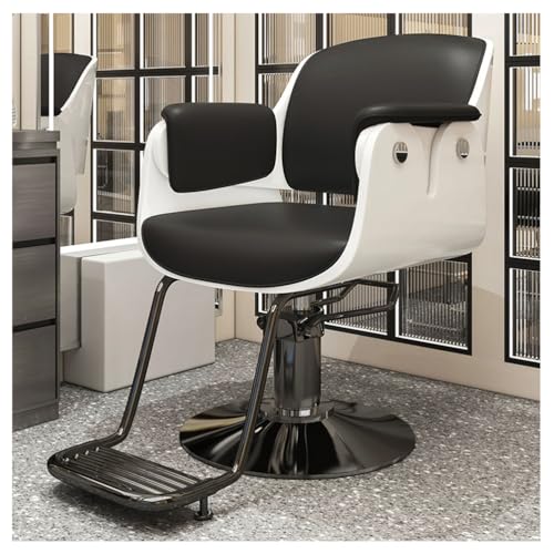 Fotel fryzjerski dla stylisty fryzur, fotel stylisty do domowego salonu Fotel do wyposażenia spa kosmetycznego,Black,B