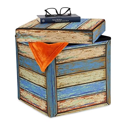 Tabouret Rangement Vintage Relaxdays Cover