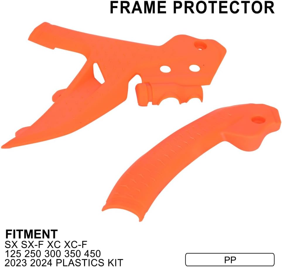 Dirt Bike Frame Grip Motorcycle Frame Guards Protector for 125-450 SX SXF XC XCF 125 250 300 350 450 2023 2024 Orange