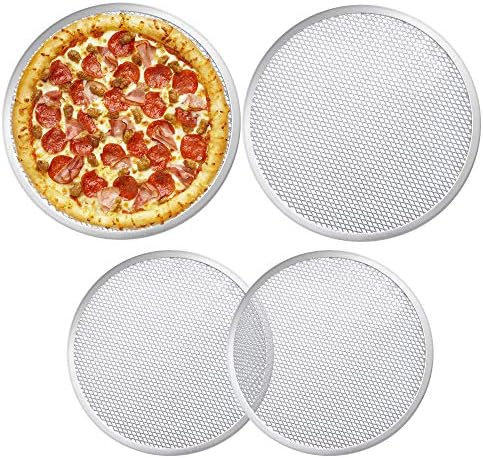 Pizza Pan 9 Inch, Non-stick Vented Pizza Baking Tray With